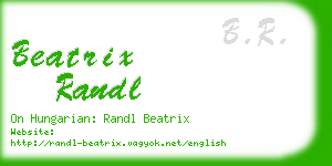beatrix randl business card